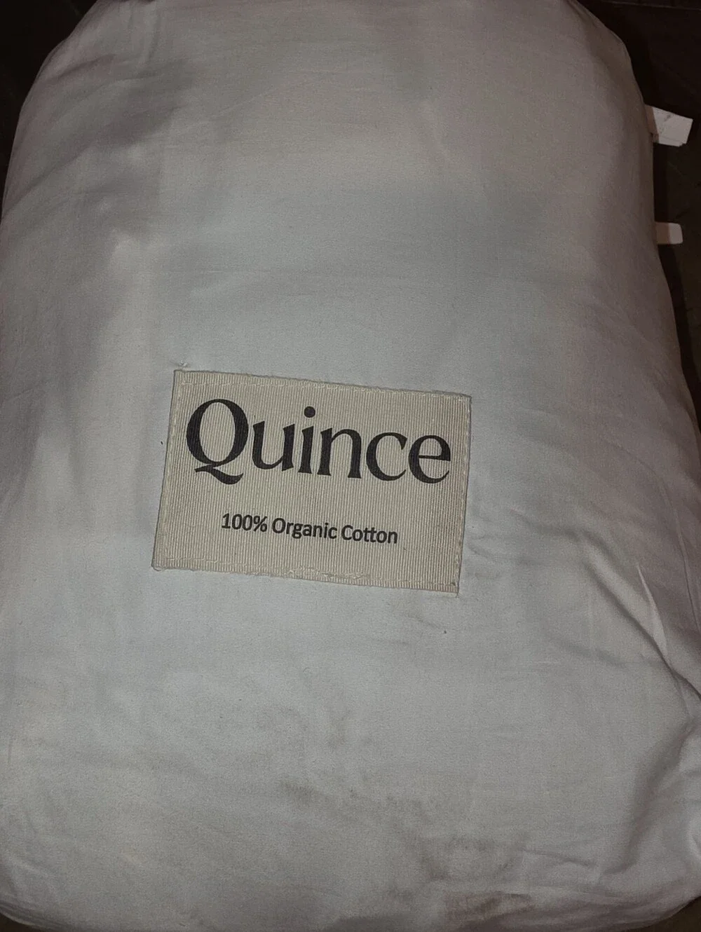 Quince Organic Crisp Percale Flat Sheet Set - King - White